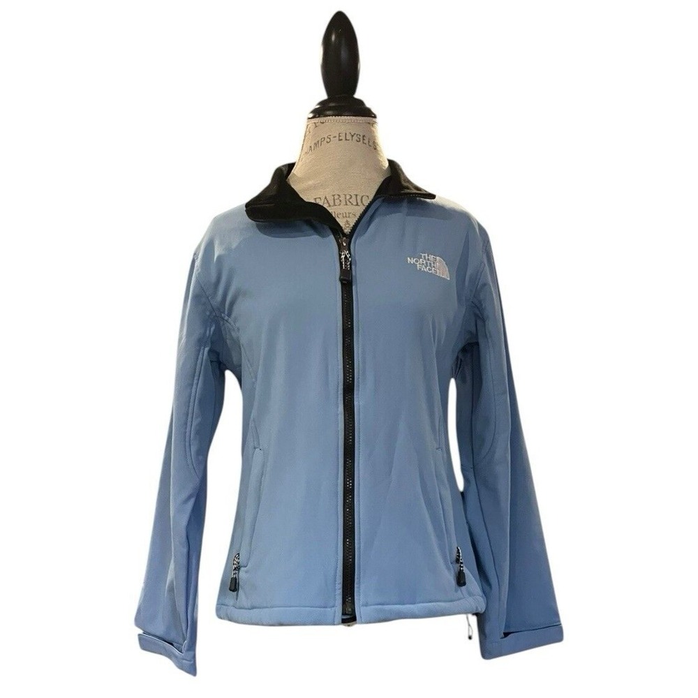 The North Face‎ Summit Series Women's M Blue Soft Shell Jacket Fleece Lined